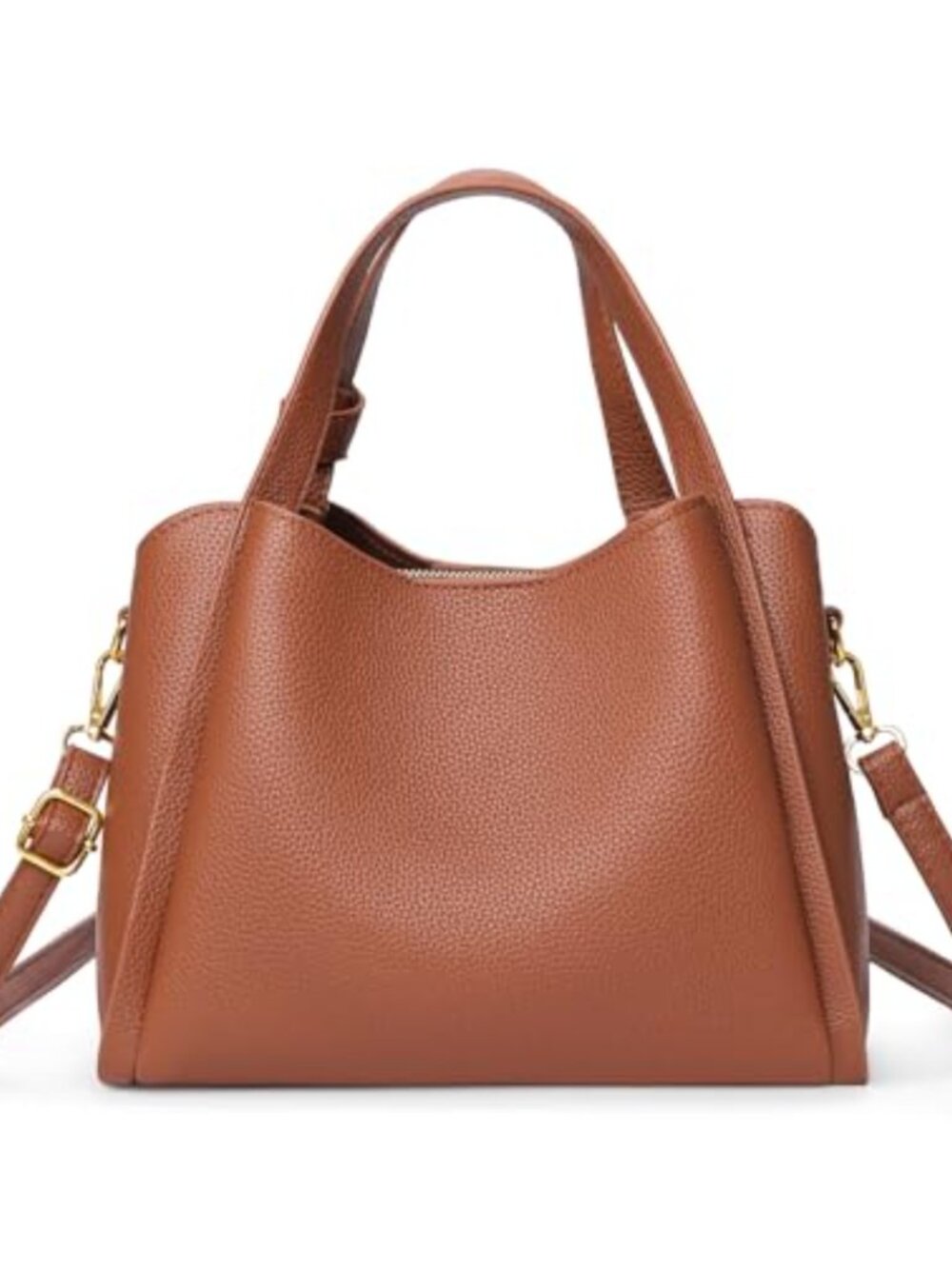 PU Leather Crossbody Tote Satchel Shoulder Bag Adjustable Strap